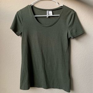 H&M Olive Green Jersey T shirt